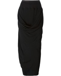 Черная длинная юбка от Rick Owens