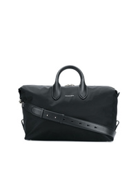 Мужская черная дорожная сумка из плотной ткани от Alexander McQueen