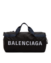 Мужская черная дорожная сумка из плотной ткани от Balenciaga