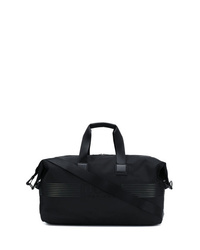 Мужская черная дорожная сумка из плотной ткани от BOSS HUGO BOSS