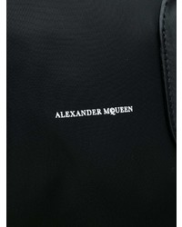 Мужская черная дорожная сумка из плотной ткани от Alexander McQueen