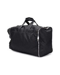 Мужская черная дорожная сумка из плотной ткани от Plein Sport