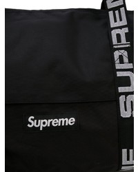 Мужская черная дорожная сумка из плотной ткани от Supreme
