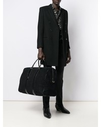 Мужская черная дорожная сумка из плотной ткани от Saint Laurent