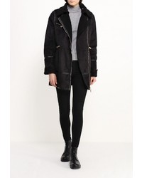 Женская черная дубленка от Adrixx