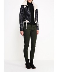 Женская черная дубленка от Brave Soul