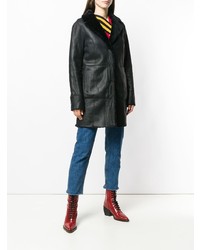 Женская черная дубленка от Drome