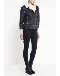 Женская черная дубленка от LAMANIA