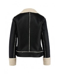 Женская черная дубленка от LAMANIA