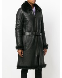 Женская черная дубленка от Prada Vintage