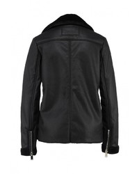 Женская черная дубленка от LOST INK