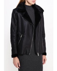 Женская черная дубленка от LOST INK