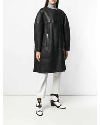Женская черная дубленка от Isabel Marant