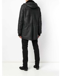 Мужская черная дубленка от Sylvie Schimmel