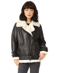 Женская черная дубленка от Acne Studios