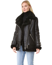 Женская черная дубленка от Acne Studios