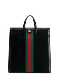 Черная замшевая большая сумка от Gucci