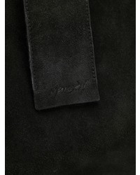 Черная замшевая большая сумка от Marsèll