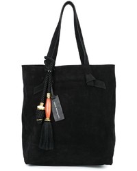 Черная замшевая большая сумка от Lizzie Fortunato