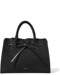 Черная замшевая большая сумка от Mansur Gavriel