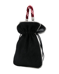 Черная замшевая большая сумка от Les Petits Joueurs