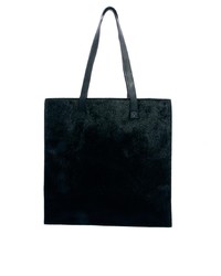 Черная замшевая большая сумка от Monki