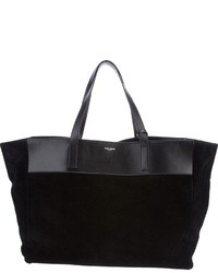 Мужская черная замшевая большая сумка от Saint Laurent
