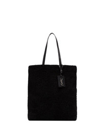 Черная замшевая большая сумка от Saint Laurent