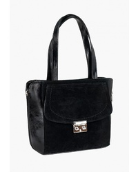 Черная замшевая большая сумка от Vita