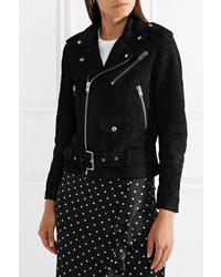 Женская черная замшевая косуха от IRO