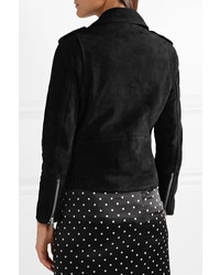 Женская черная замшевая косуха от IRO