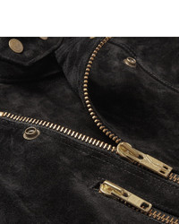 Мужская черная замшевая косуха от Blackmeans