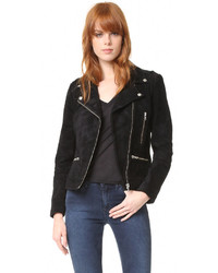 Женская черная замшевая куртка от Just Female