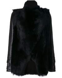 Женская черная замшевая куртка от Plein Sud Jeans