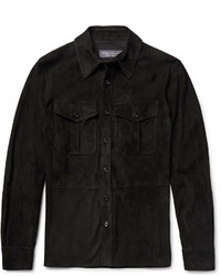 Мужская черная замшевая куртка от Ralph Lauren Purple Label