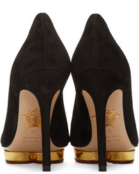 Черная замшевая обувь от Charlotte Olympia