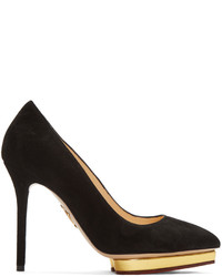 Черная замшевая обувь от Charlotte Olympia