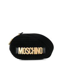 Черная замшевая поясная сумка от Moschino