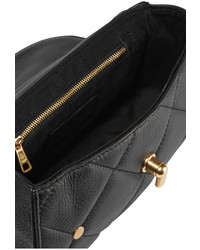 Черная замшевая стеганая сумка через плечо от See by Chloe