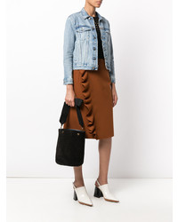 Черная замшевая сумка-мешок от Marni