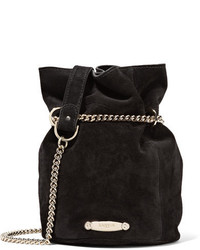 Черная замшевая сумка-мешок от Lanvin