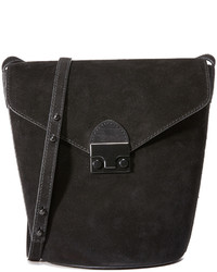 Черная замшевая сумка-мешок от Loeffler Randall