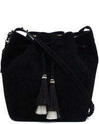 Черная замшевая сумка-мешок от Loeffler Randall