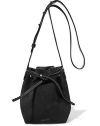 Черная замшевая сумка-мешок от Mansur Gavriel