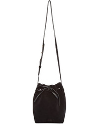 Черная замшевая сумка-мешок от Mansur Gavriel