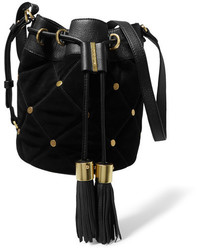 Черная замшевая сумка-мешок от See by Chloe