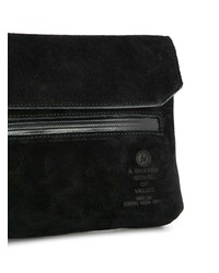 Черная замшевая сумка почтальона от As2ov