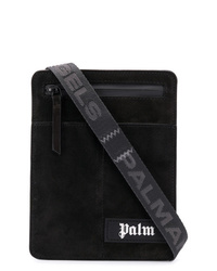 Черная замшевая сумка почтальона от Palm Angels