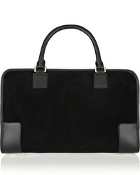 Черная замшевая сумка-саквояж от Loewe