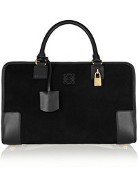 Черная замшевая сумка-саквояж от Loewe
